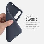 Husa pentru Alcatel 1S (2020), Silicon, Gri, 51515.186, Kwmobile fotografia produsului View 4 S