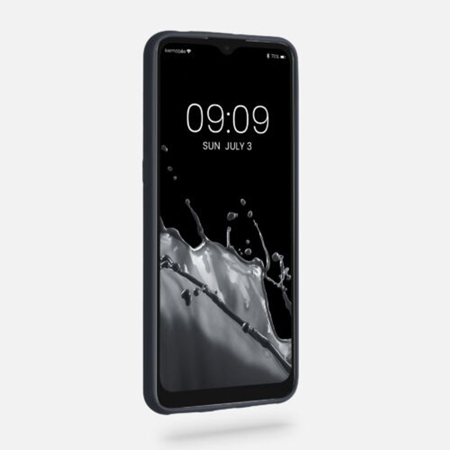 Husa pentru Alcatel 1S (2021), Silicon, Gri, 54466.186, Kwmobile fotografia produsului View 3 L
