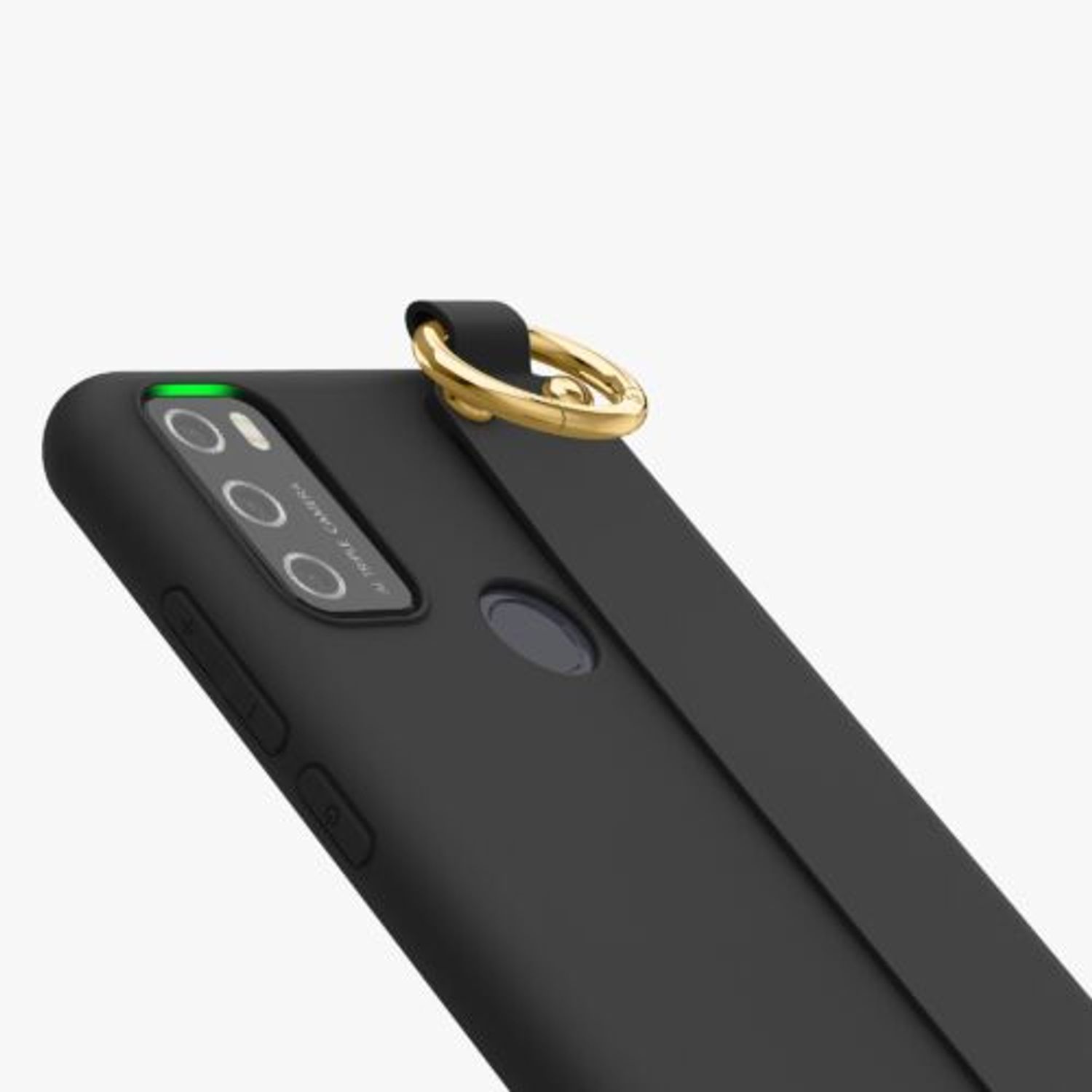 Husa pentru Alcatel 1S (2021), Silicon, Negru, 56469.01, Kwmobile fotografia produsului View 9 L