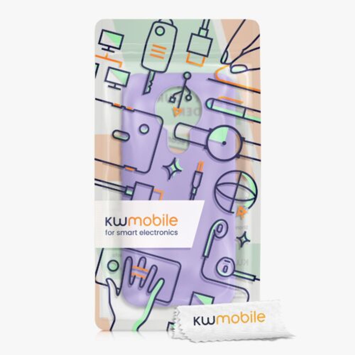 Husa pentru Nokia 3.4, Silicon, Mov, 53495.222, Kwmobile fotografia produsului View 3 L