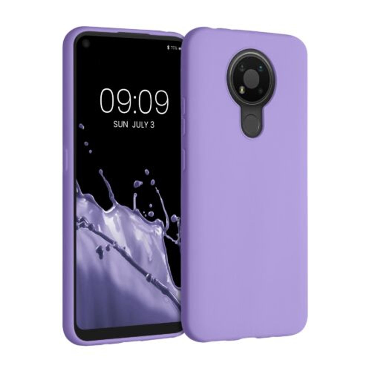 Husa pentru Nokia 3.4, Silicon, Mov, 53495.222, Kwmobile fotografia produsului