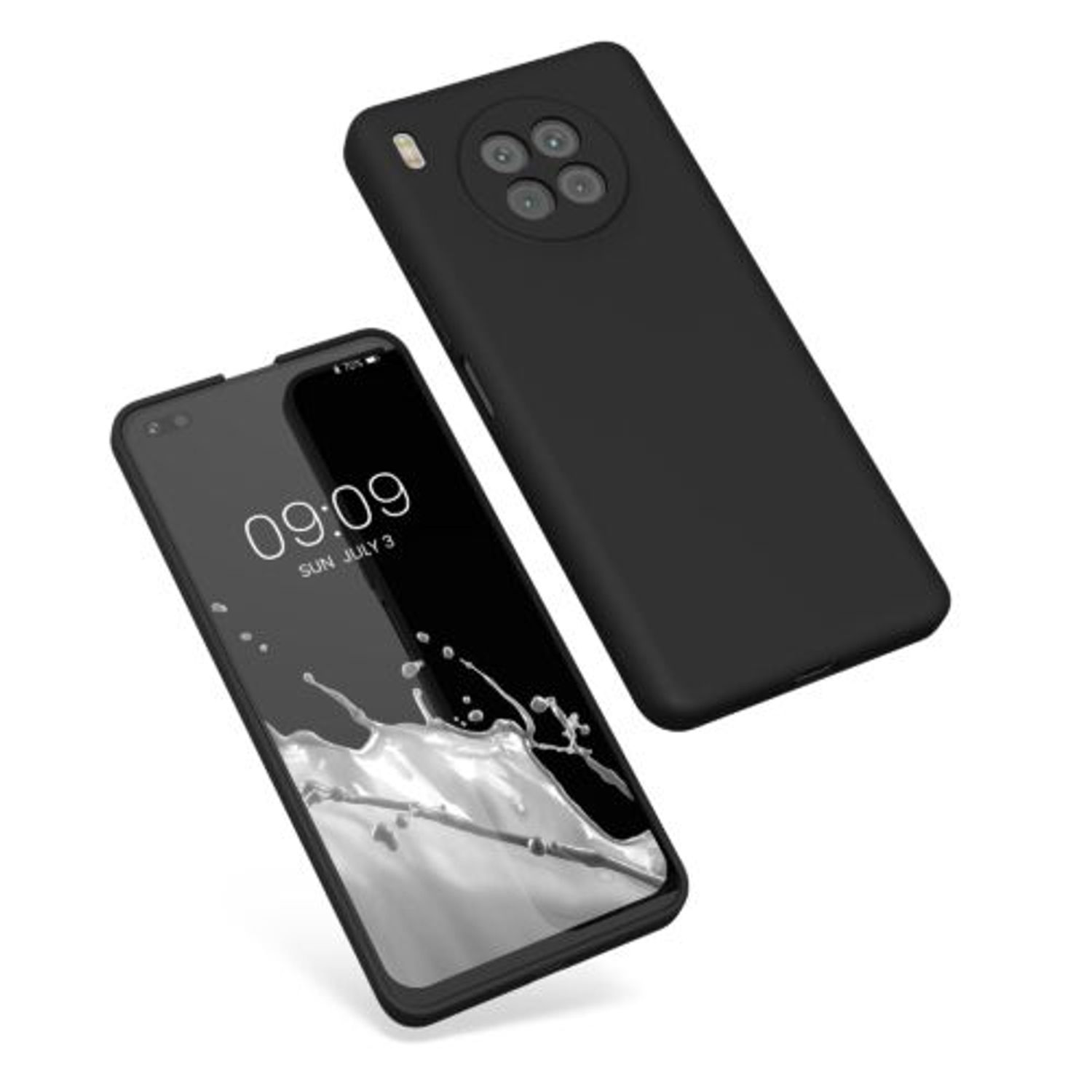 Husa pentru Honor 50 Lite, Silicon, Negru, 57025.01, Kwmobile fotografia produsului View 2 L