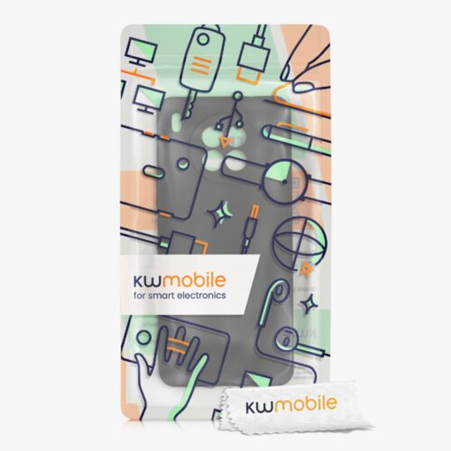 Husa pentru Honor 50 Lite, Silicon, Negru, 57025.01, Kwmobile fotografia produsului View 9 L