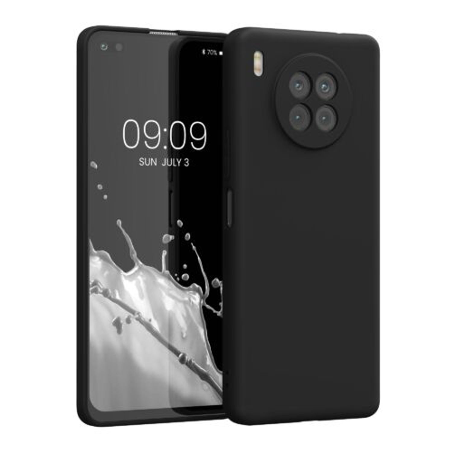 Husa pentru Honor 50 Lite, Silicon, Negru, 57025.01, Kwmobile fotografia produsului