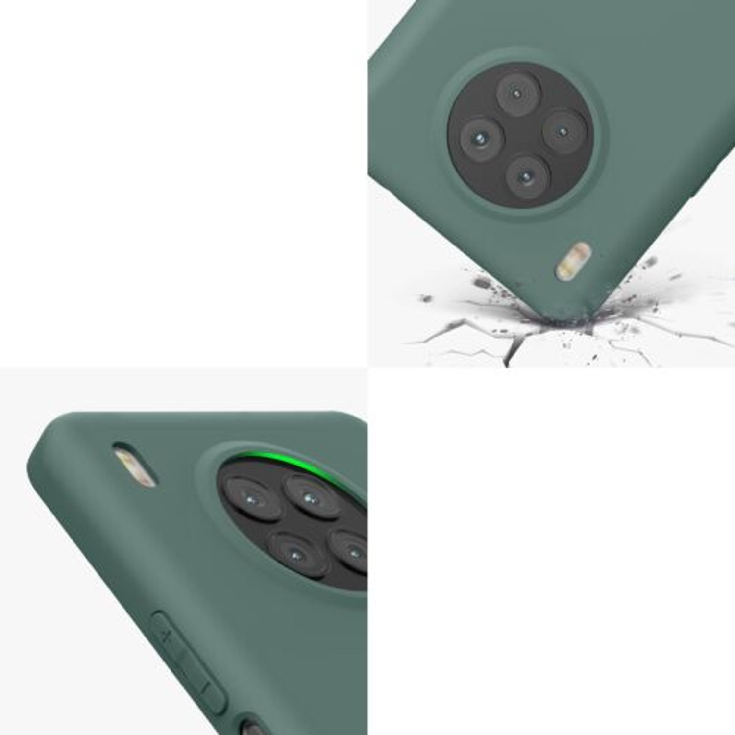 Husa pentru Honor 50 Lite, Silicon, Verde, 57025.171, Kwmobile fotografia produsului View 8 L