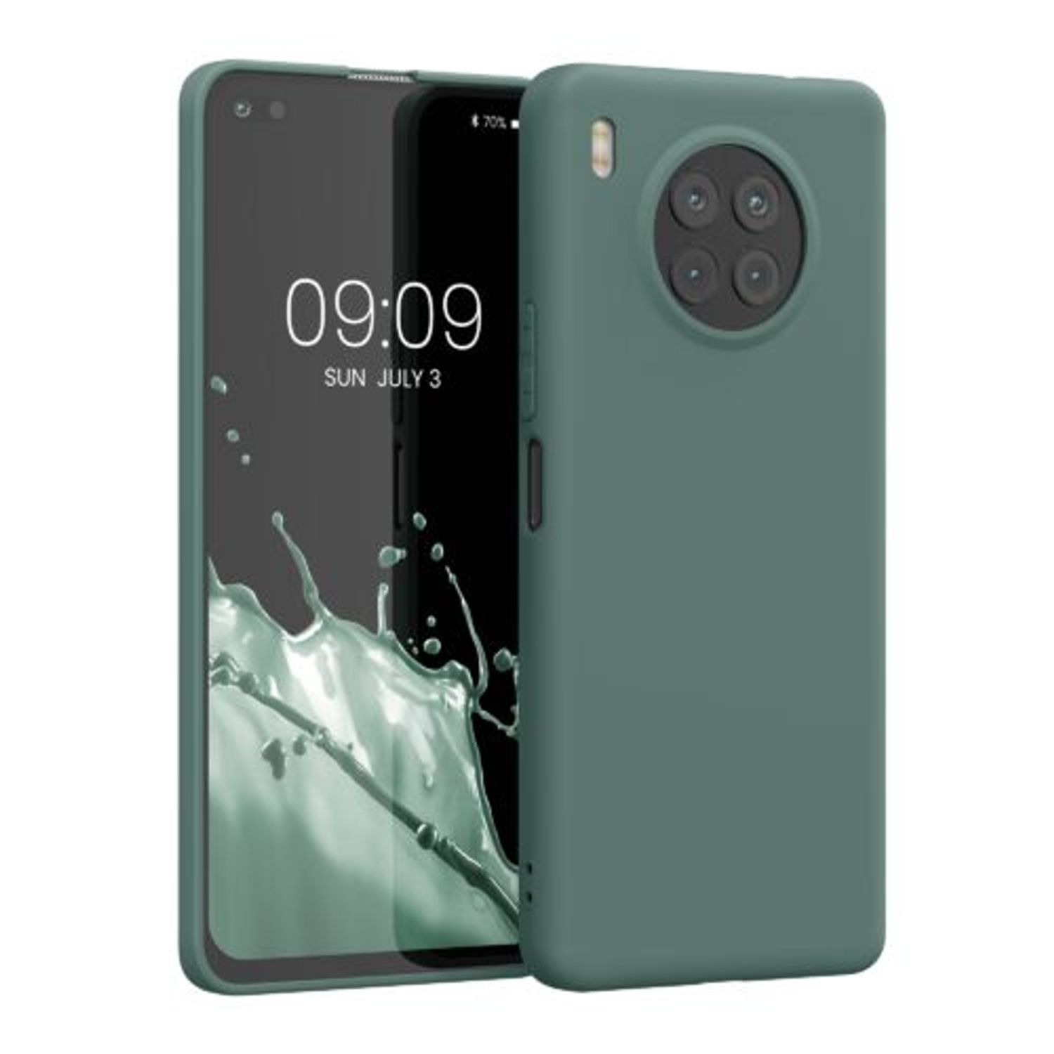 Husa pentru Honor 50 Lite, Silicon, Verde, 57025.171, Kwmobile fotografia produsului
