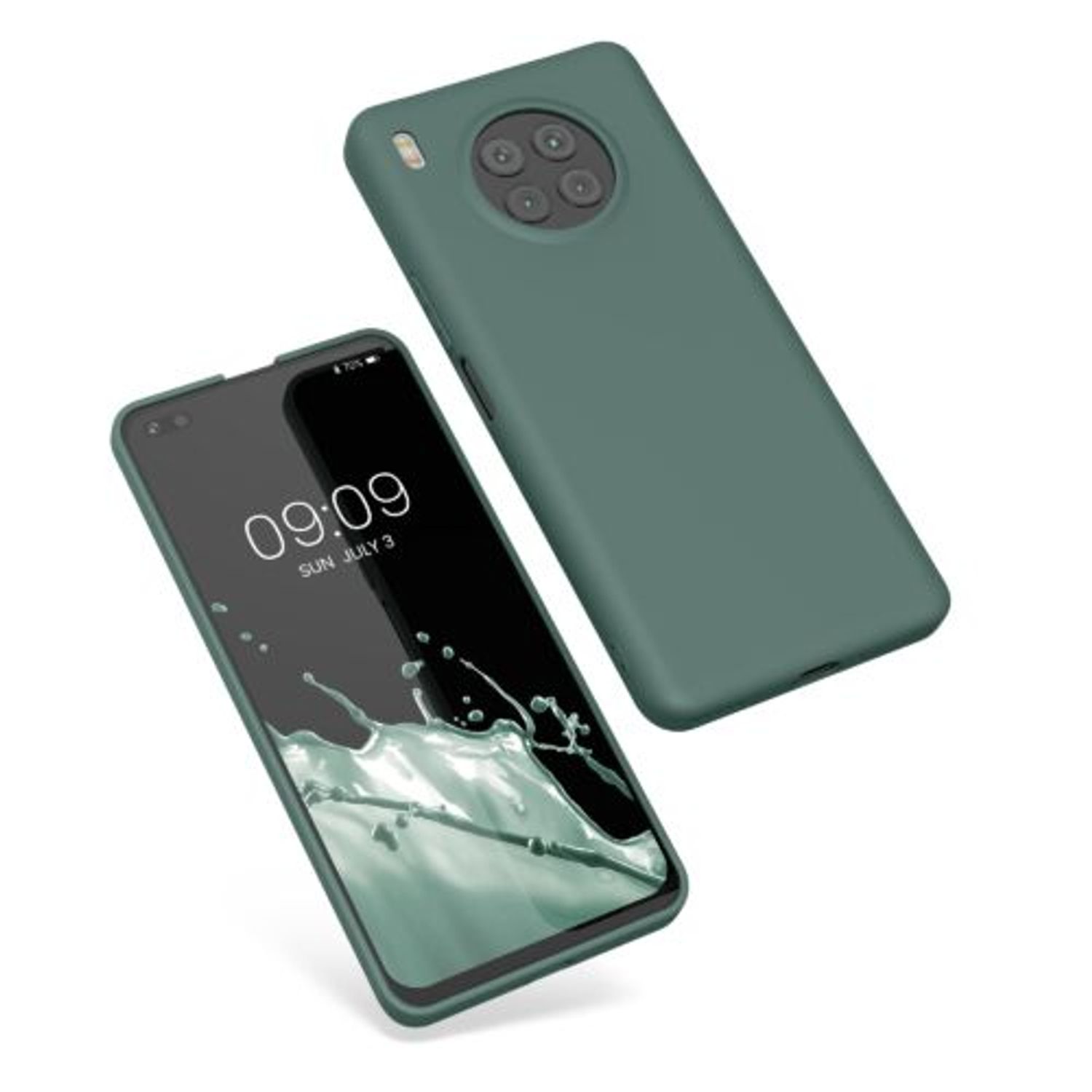 Husa pentru Honor 50 Lite, Silicon, Verde, 57025.171, Kwmobile fotografia produsului View 2 L