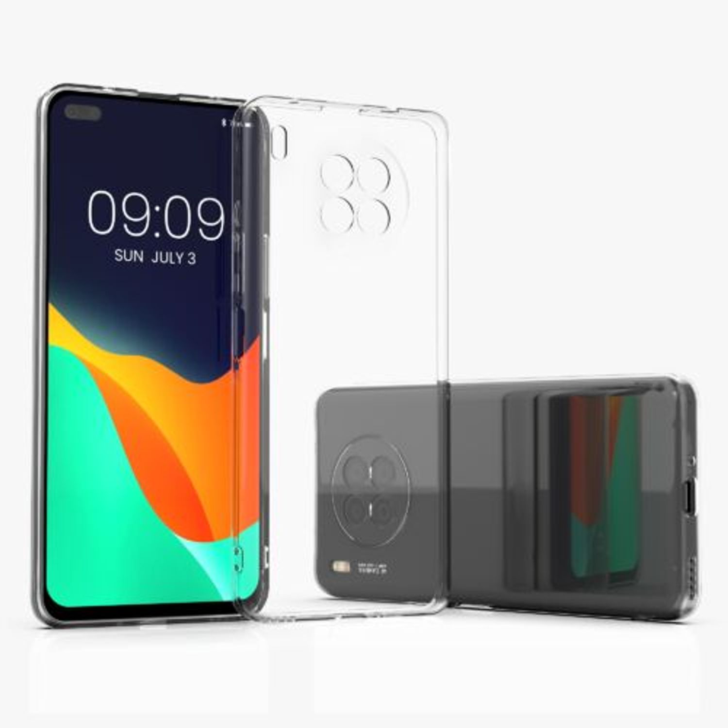 Husa pentru Honor 50 Lite, Silicon, Transparent, 56663.03, Kwmobile fotografia produsului View 4 L