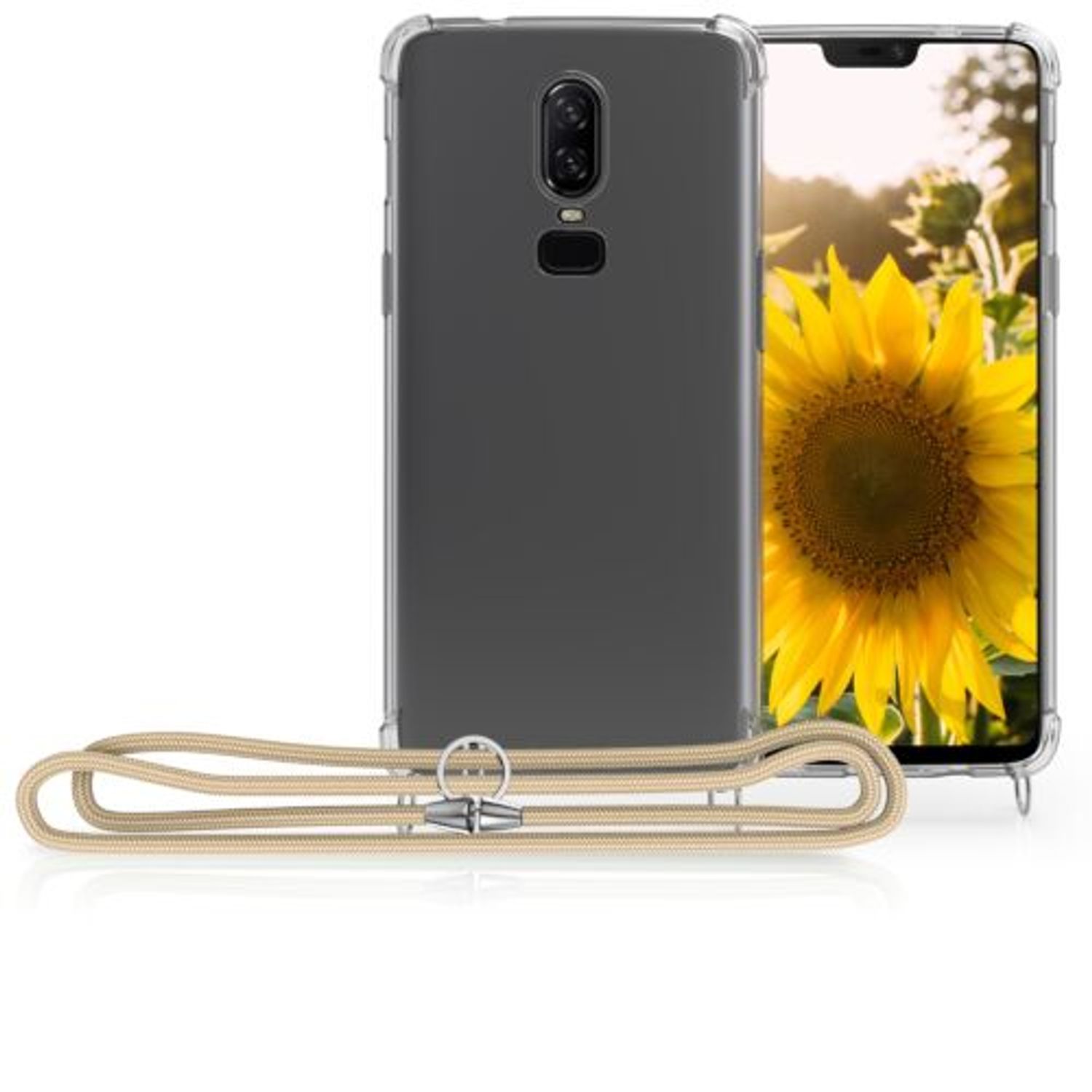 Husa pentru OnePlus 6, Silicon, Transparent, 48591.21, Kwmobile fotografia produsului View 7 L