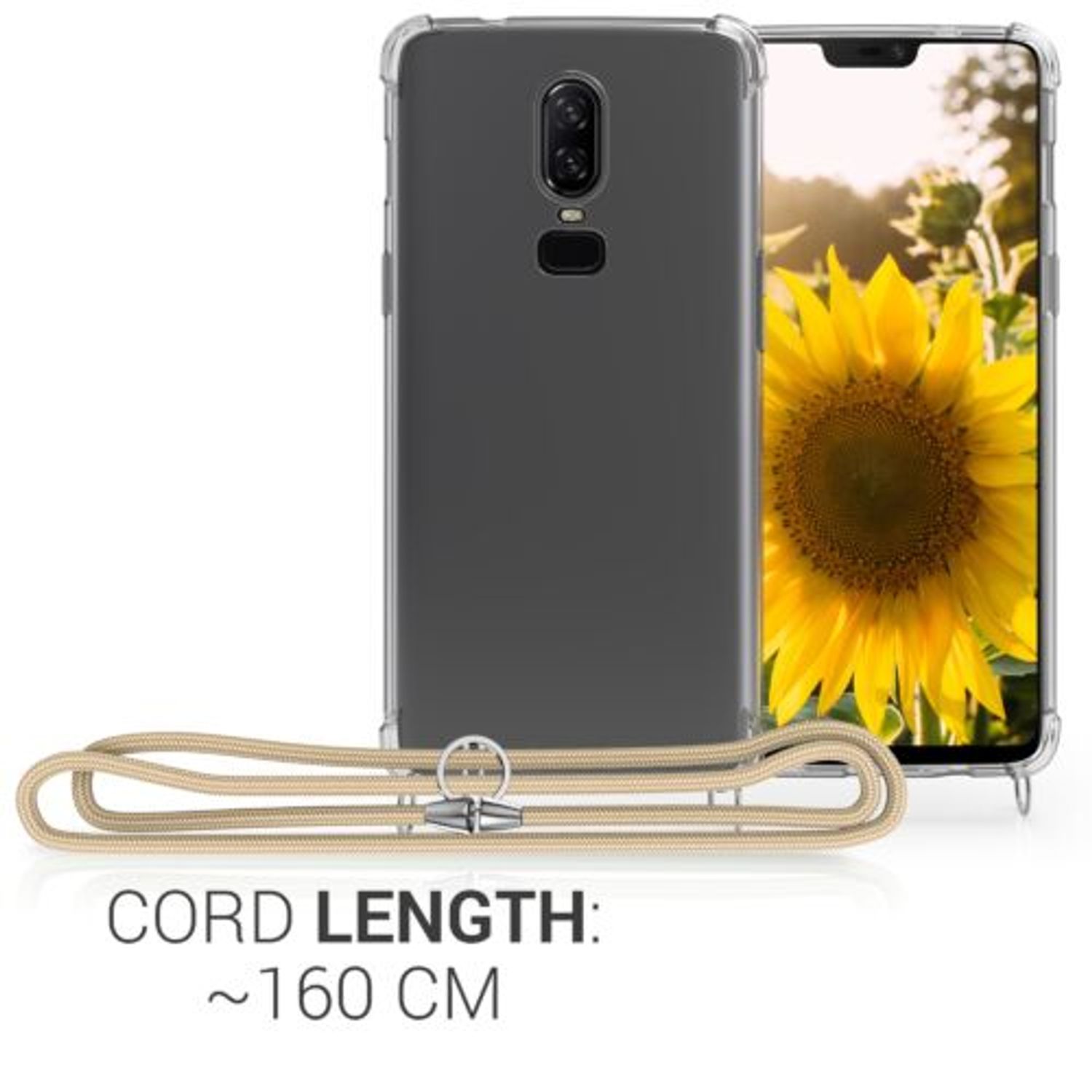 Husa pentru OnePlus 6, Silicon, Transparent, 48591.21, Kwmobile fotografia produsului View 5 L