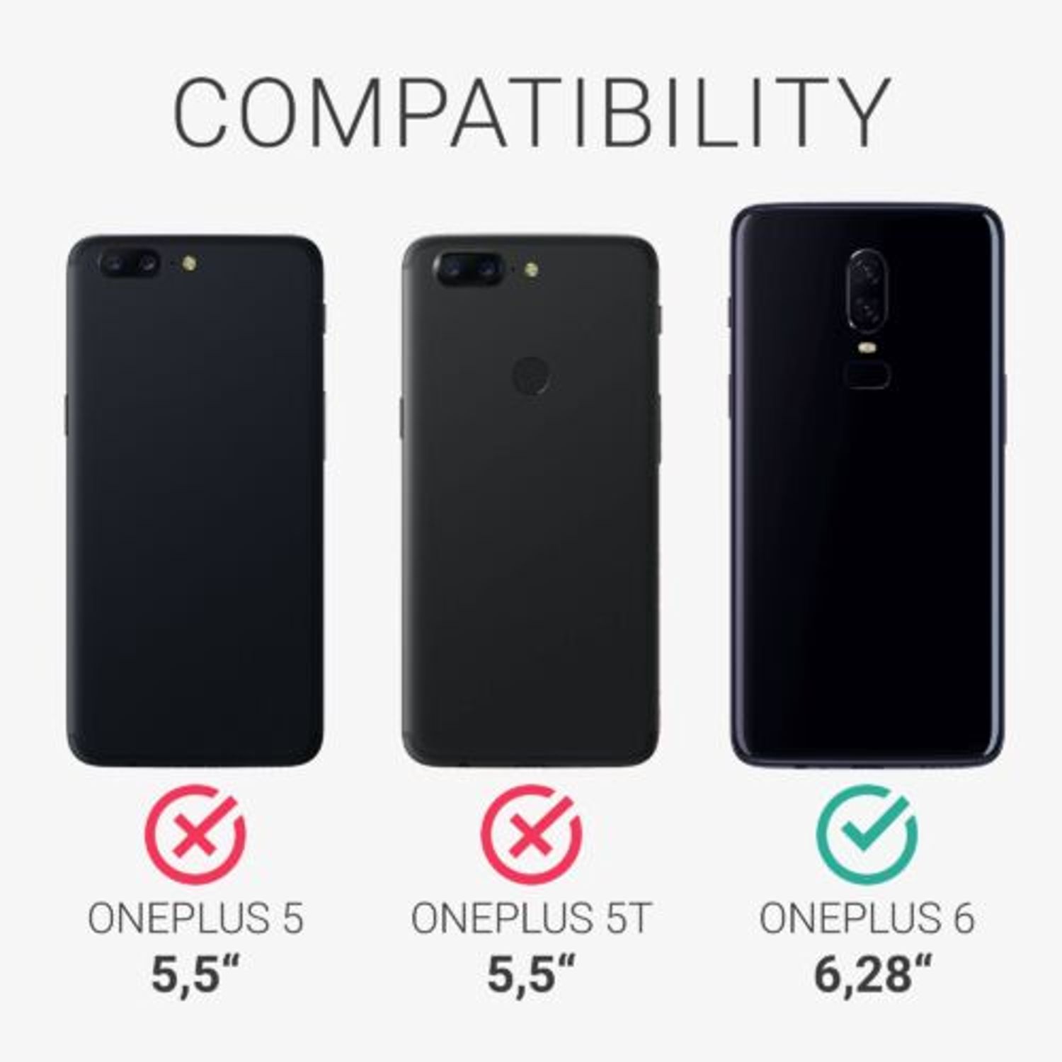 Husa pentru OnePlus 6, Silicon, Negru, 55346.01, Kwmobile fotografia produsului View 4 L