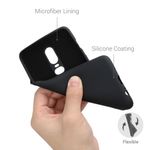 Husa pentru OnePlus 6, Silicon, Negru, 55346.01, Kwmobile fotografia produsului View 6 S