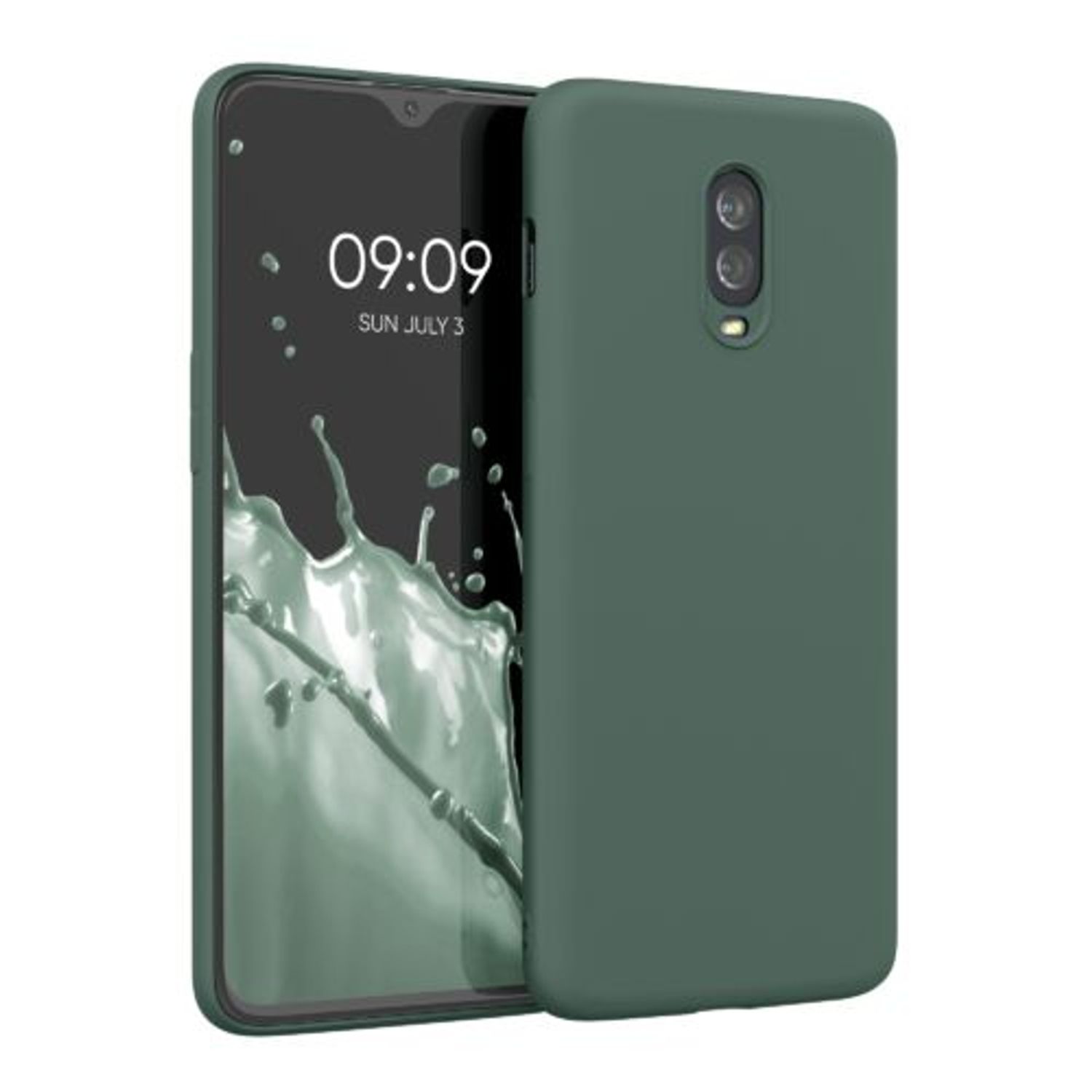 Husa pentru OnePlus 6T, Silicon, Verde, 55347.166, Kwmobile fotografia produsului
