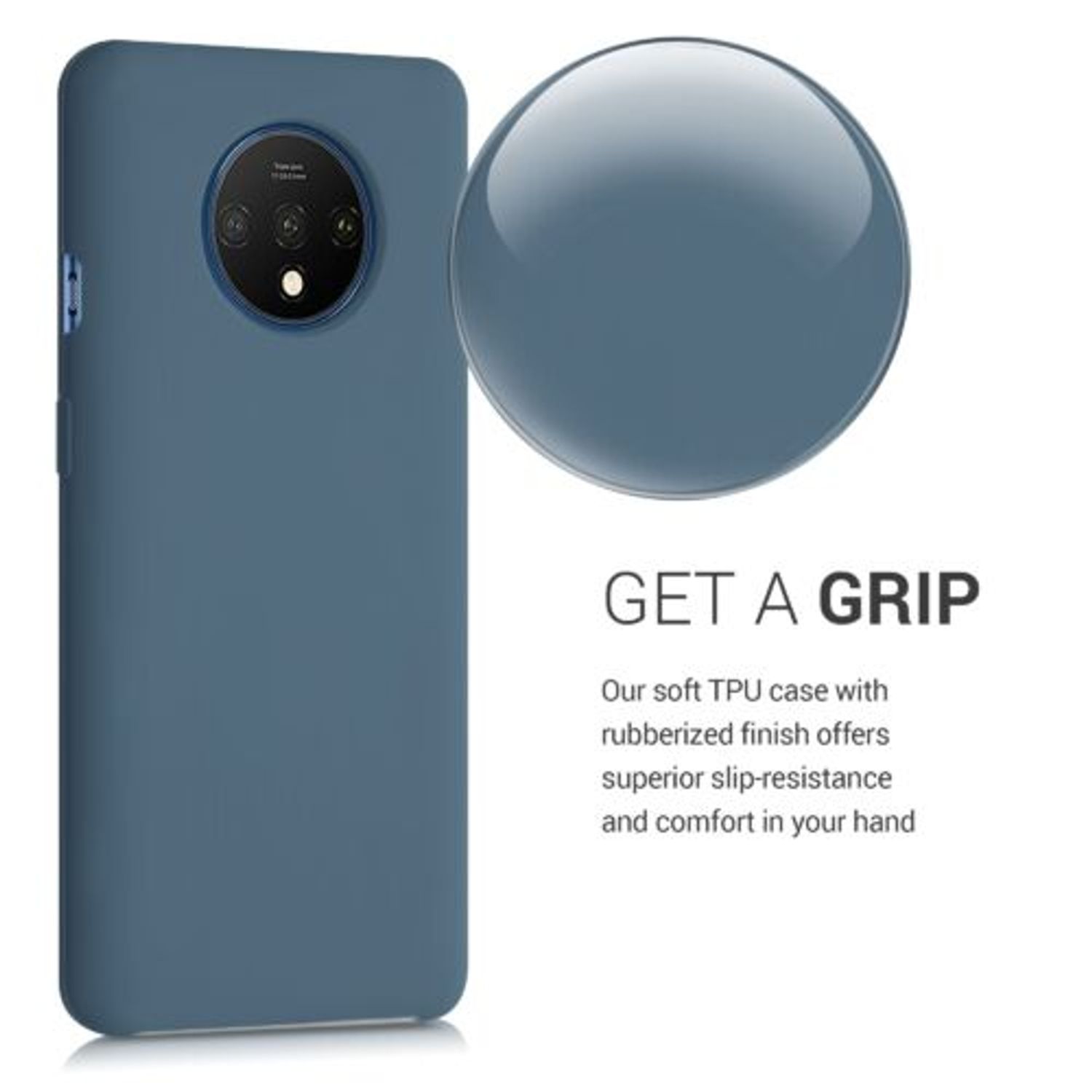 Husa pentru OnePlus 7T, Silicon, Verde, 50403.202, Kwmobile fotografia produsului View 4 L