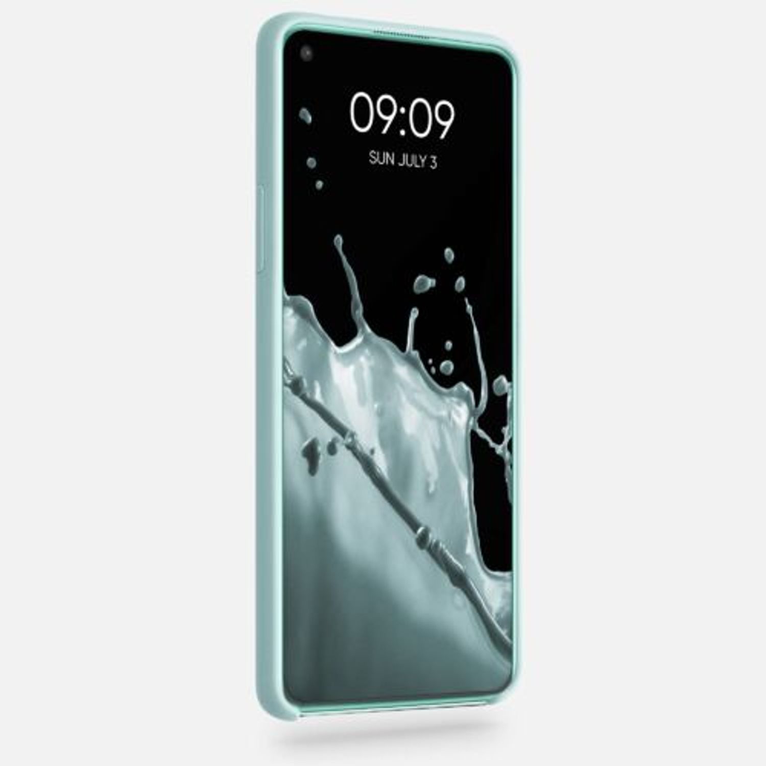 Husa pentru OnePlus 8T, Silicon, Verde, 53683.200, Kwmobile fotografia produsului View 6 L