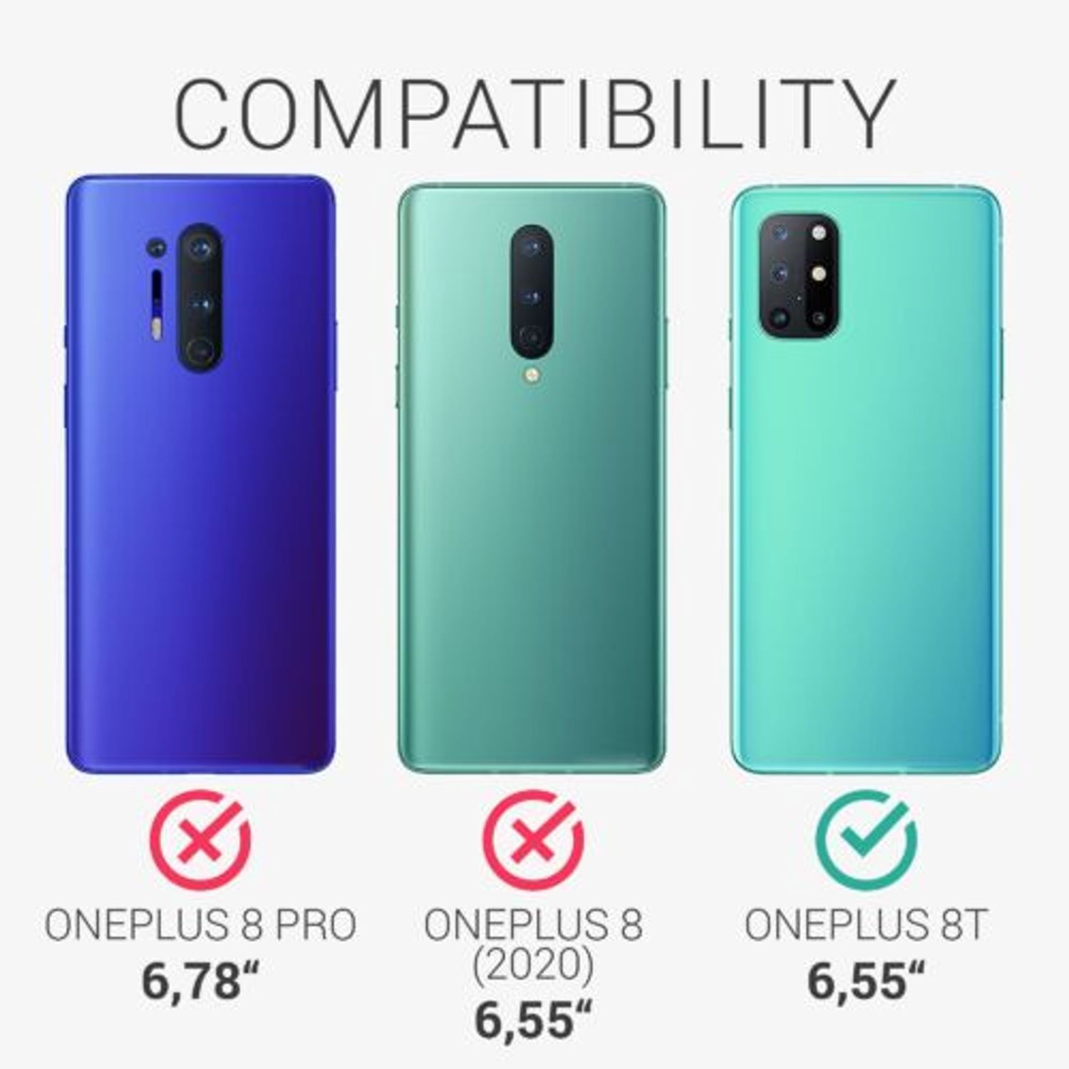 Husa pentru OnePlus 8T, Silicon, Verde, 55350.166, Kwmobile fotografia produsului View 6 L