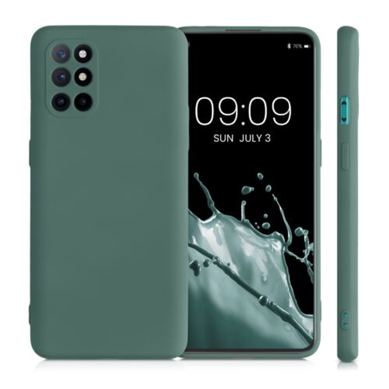 Husa pentru OnePlus 8T, Silicon, Verde, 55350.166, Kwmobile fotografia produsului View 2 L