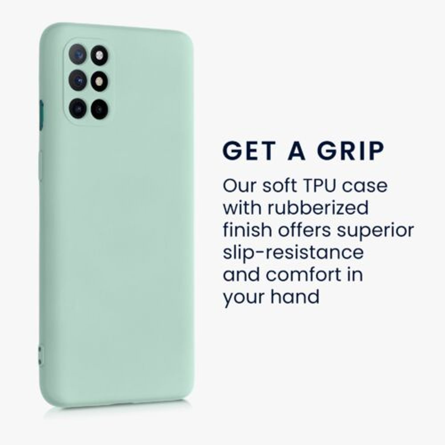 Husa pentru OnePlus 8T, Silicon, Verde, 55350.200, Kwmobile fotografia produsului View 14 L