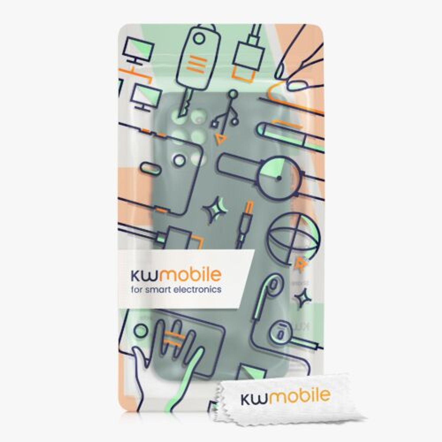 Husa pentru OnePlus 8T, Silicon, Verde, 55350.166, Kwmobile fotografia produsului View 7 L