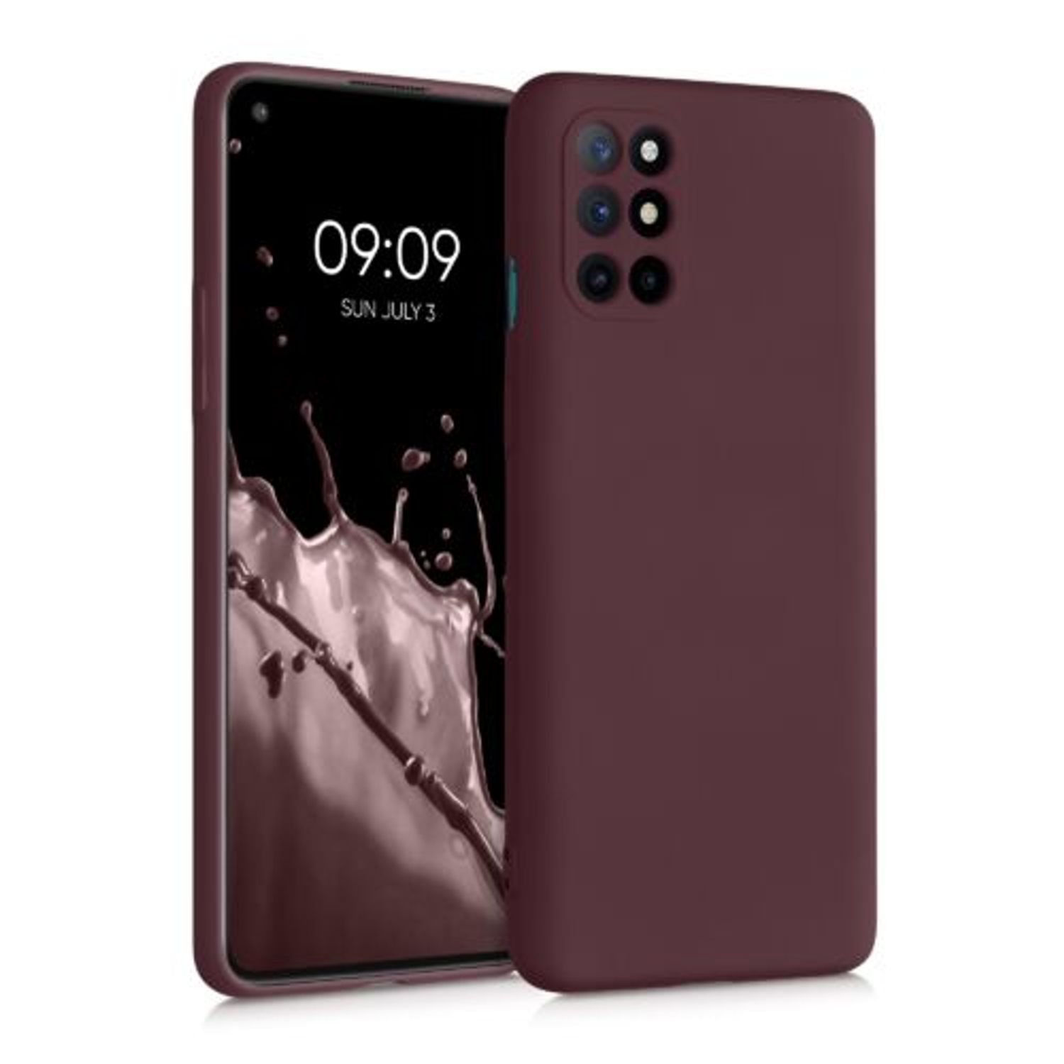 Husa pentru OnePlus 8T, Silicon, Violet, 55350.190, Kwmobile fotografia produsului