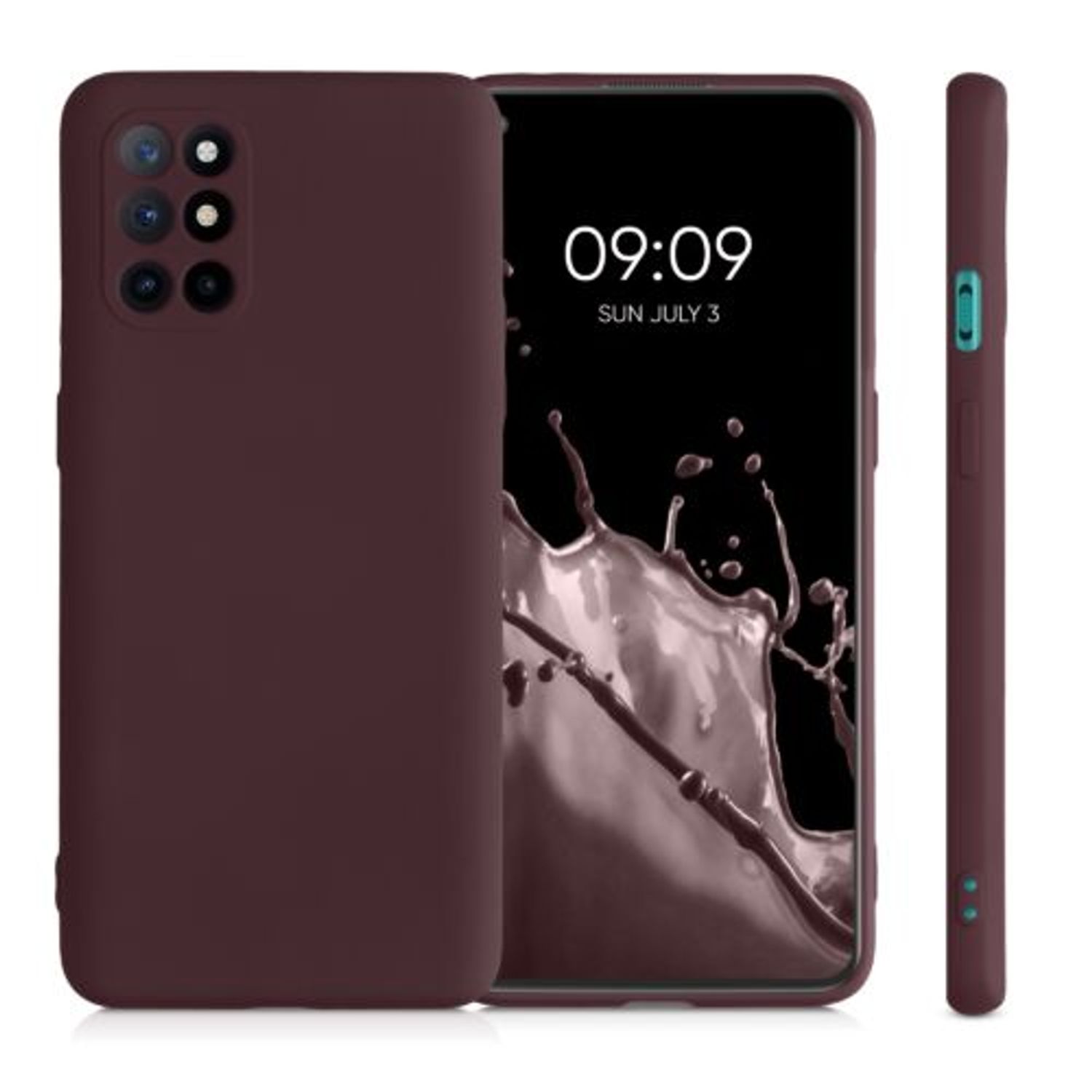 Husa pentru OnePlus 8T, Silicon, Violet, 55350.190, Kwmobile fotografia produsului View 2 L