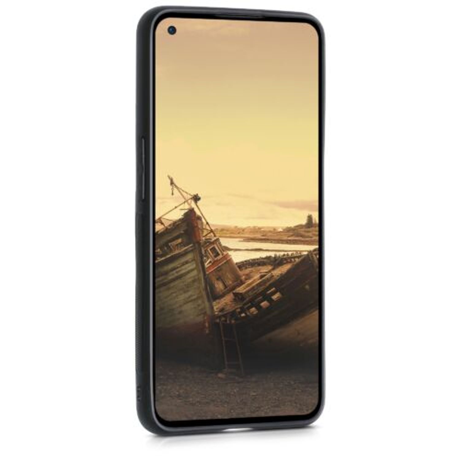 Husa pentru OnePlus 9, Lemn, Maro, 56039.18, Kwmobile fotografia produsului View 3 L