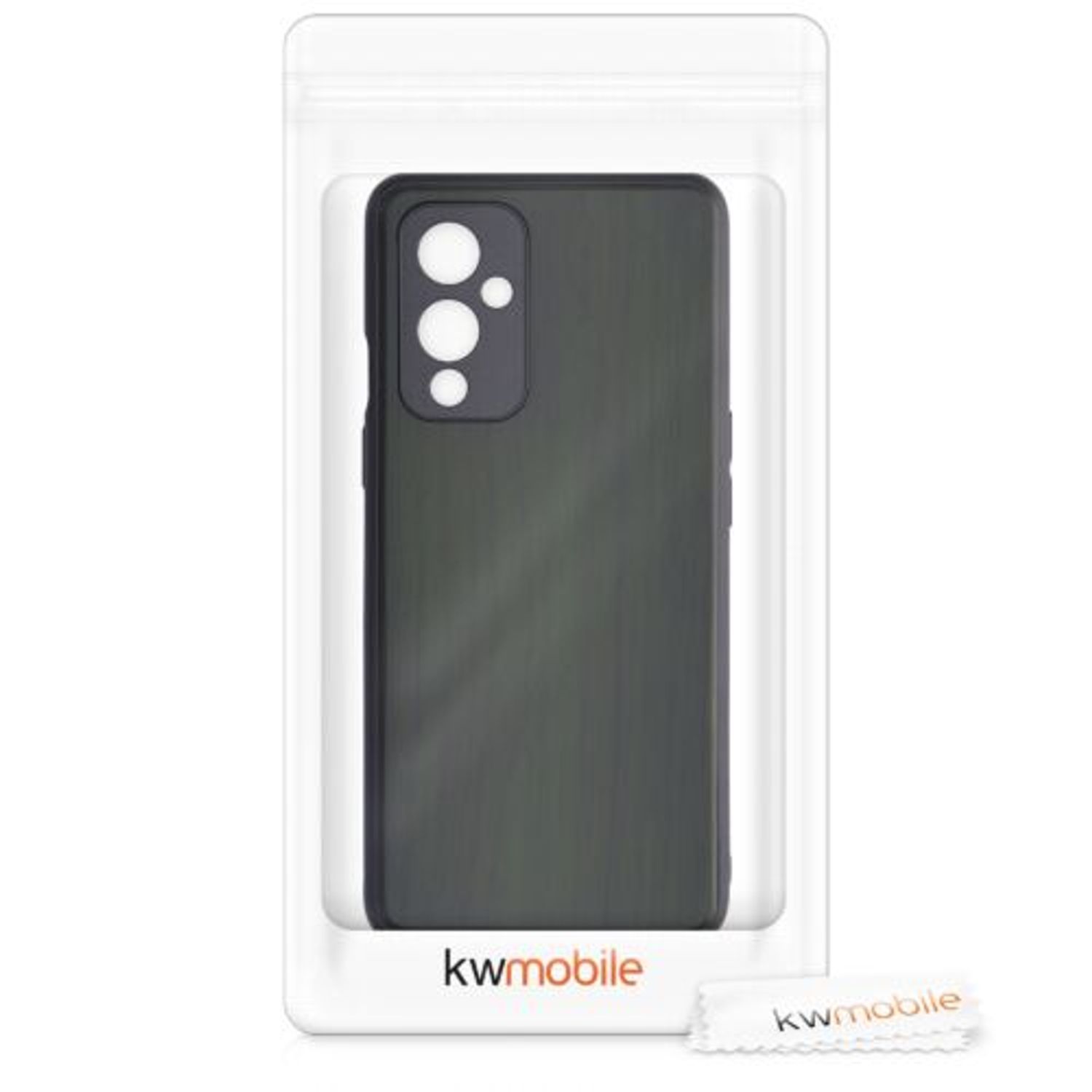 Husa pentru OnePlus 9, Lemn, Verde, 56039.80, Kwmobile fotografia produsului View 4 L