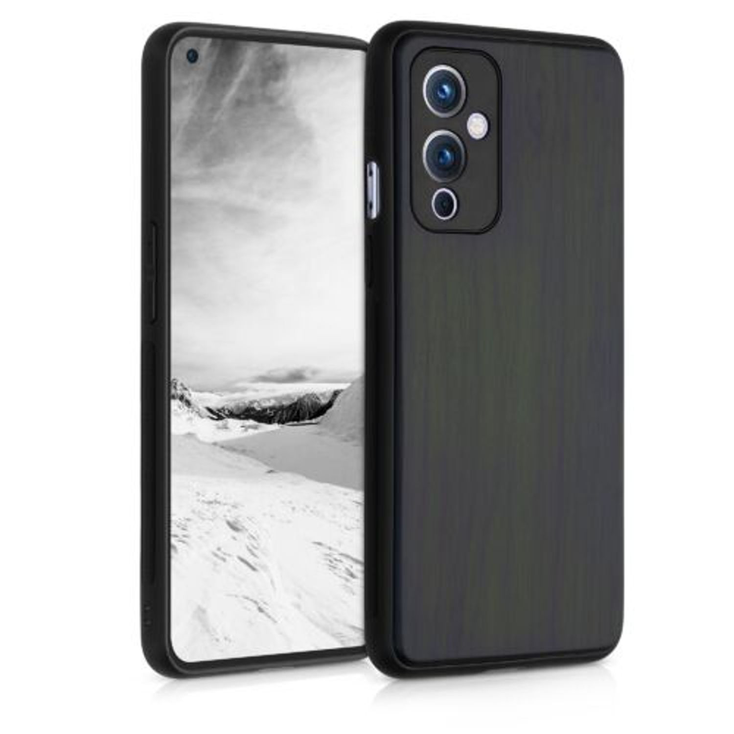 Husa pentru OnePlus 9, Lemn, Verde, 56039.80, Kwmobile fotografia produsului