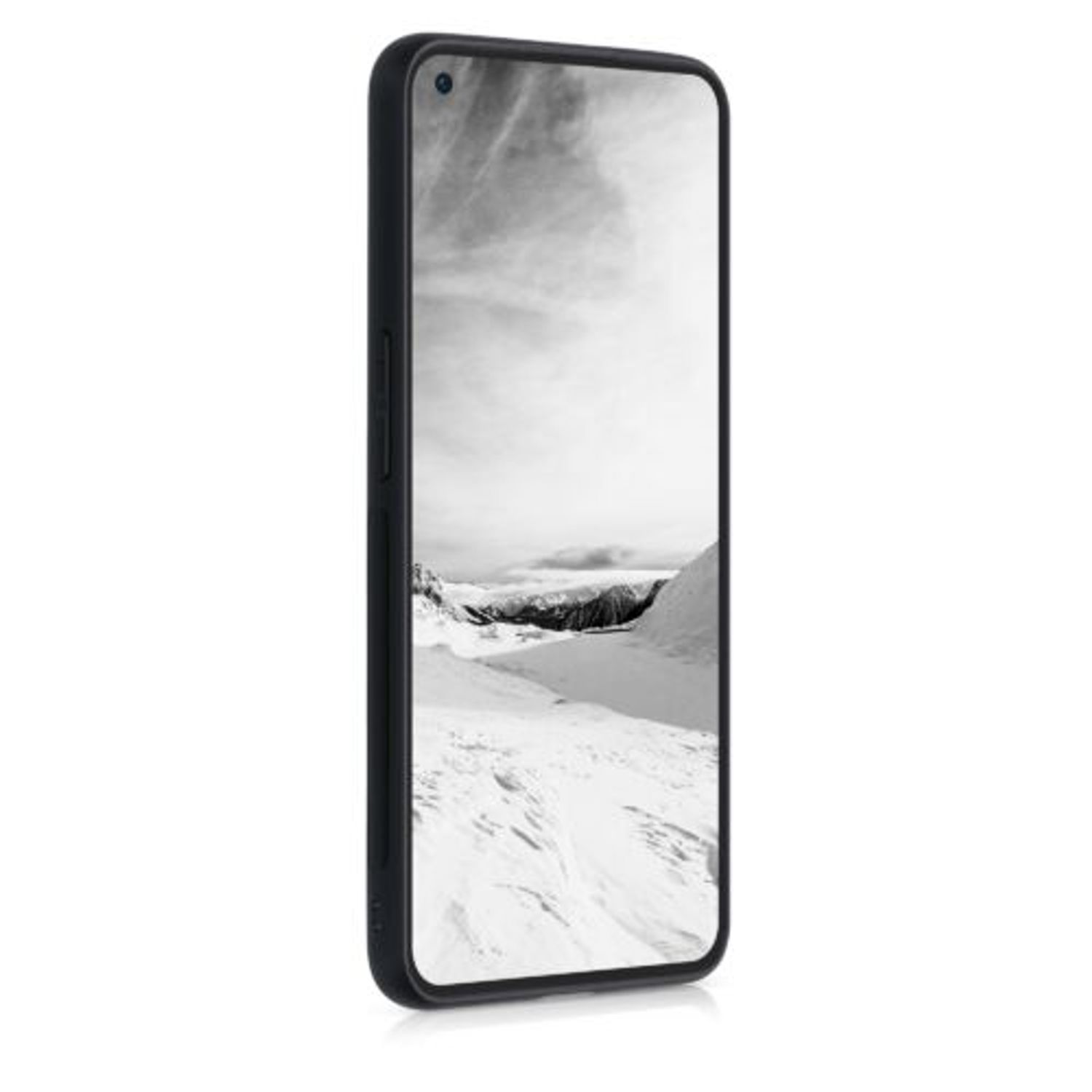 Husa pentru OnePlus 9, Lemn, Rosu, 56039.20, Kwmobile fotografia produsului View 3 L