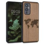 Husa pentru OnePlus 9, Lemn, Maro, 56038.03, Kwmobile fotografia produsului