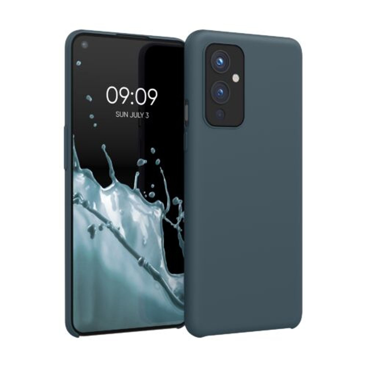 Husa pentru OnePlus 9, Silicon, Verde, 56040.202, Kwmobile fotografia produsului