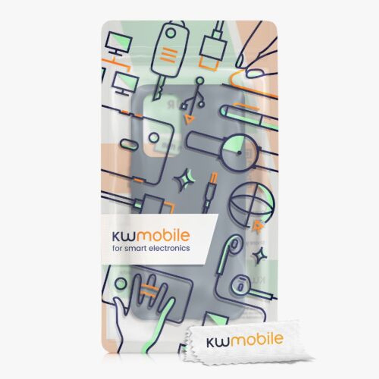 Husa pentru OnePlus 9, Silicon, Gri, 55726.202, Kwmobile fotografia produsului View 9 L