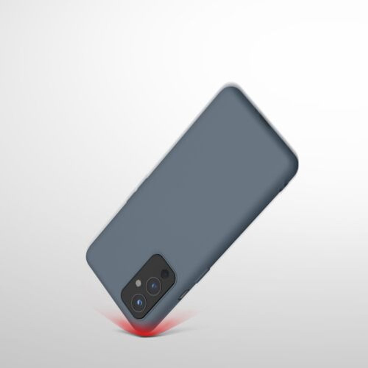 Husa pentru OnePlus 9, Silicon, Gri, 55726.202, Kwmobile fotografia produsului View 11 L