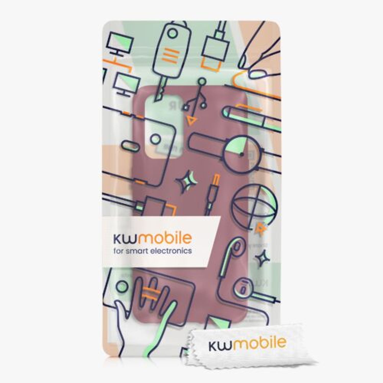 Husa pentru OnePlus 9, Silicon, Rosu, 55726.190, Kwmobile fotografia produsului View 9 L
