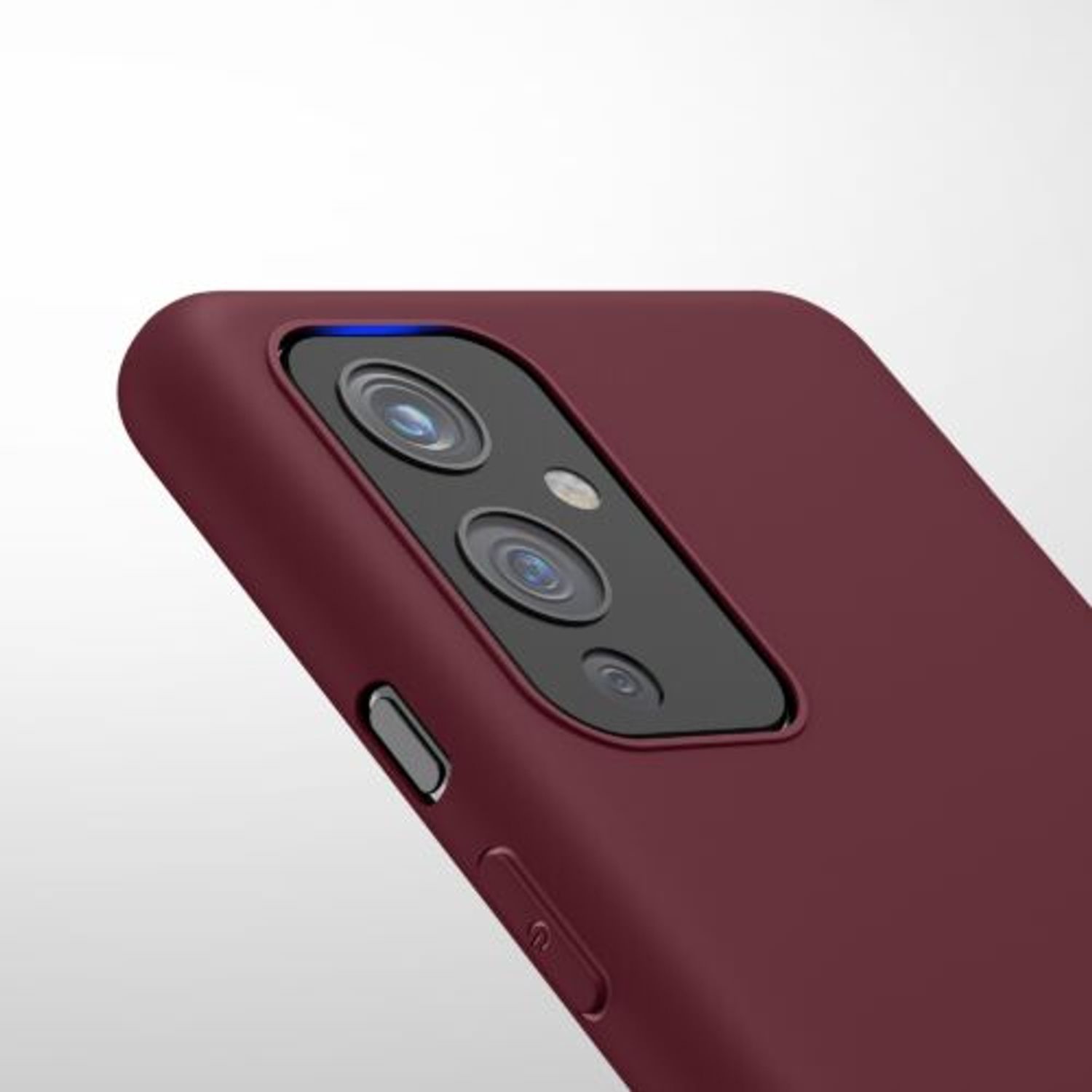 Husa pentru OnePlus 9, Silicon, Rosu, 55726.190, Kwmobile fotografia produsului View 10 L