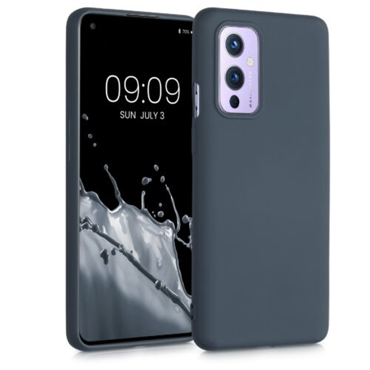 Husa pentru OnePlus 9, Silicon, Albastru, 55348.202, Kwmobile fotografia produsului