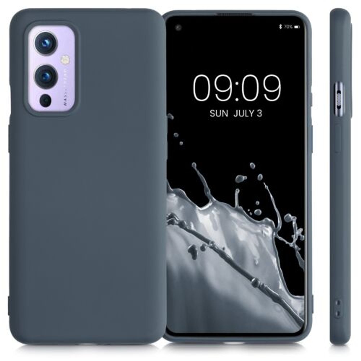Husa pentru OnePlus 9, Silicon, Albastru, 55348.202, Kwmobile fotografia produsului View 2 L