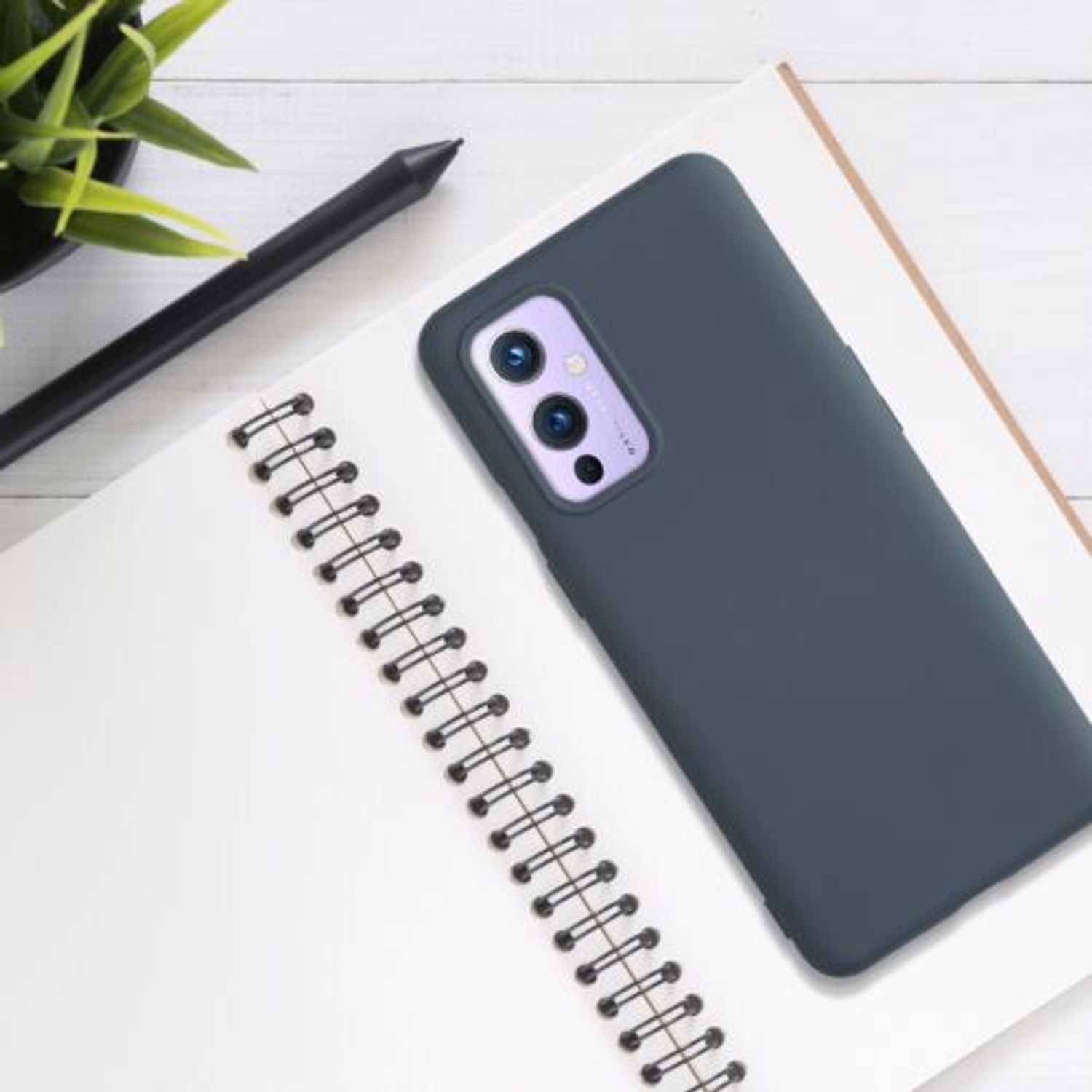 Husa pentru OnePlus 9, Silicon, Albastru, 55348.202, Kwmobile fotografia produsului View 5 L