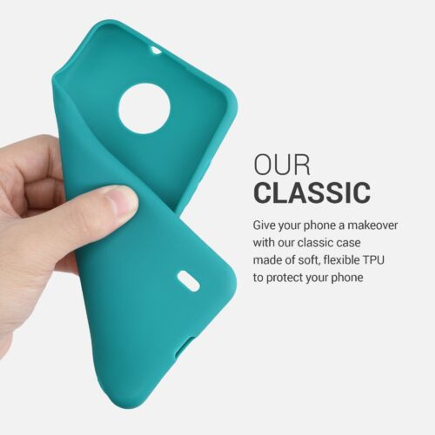 Husa pentru Nokia C20/C10, Silicon, Verde, 54848.57, Kwmobile fotografia produsului View 6 L