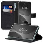 Husa pentru Motorola Edge 20, Textil, Negru, 56054.73, Kwmobile fotografia produsului View 3 S