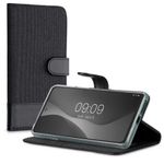 Husa pentru Motorola Edge 20, Textil, Negru, 56054.73, Kwmobile fotografia produsului View 2 S