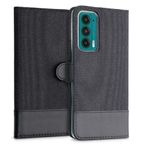 Husa pentru Motorola Edge 20, Textil, Negru, 56054.73, Kwmobile fotografia produsului View 5 S