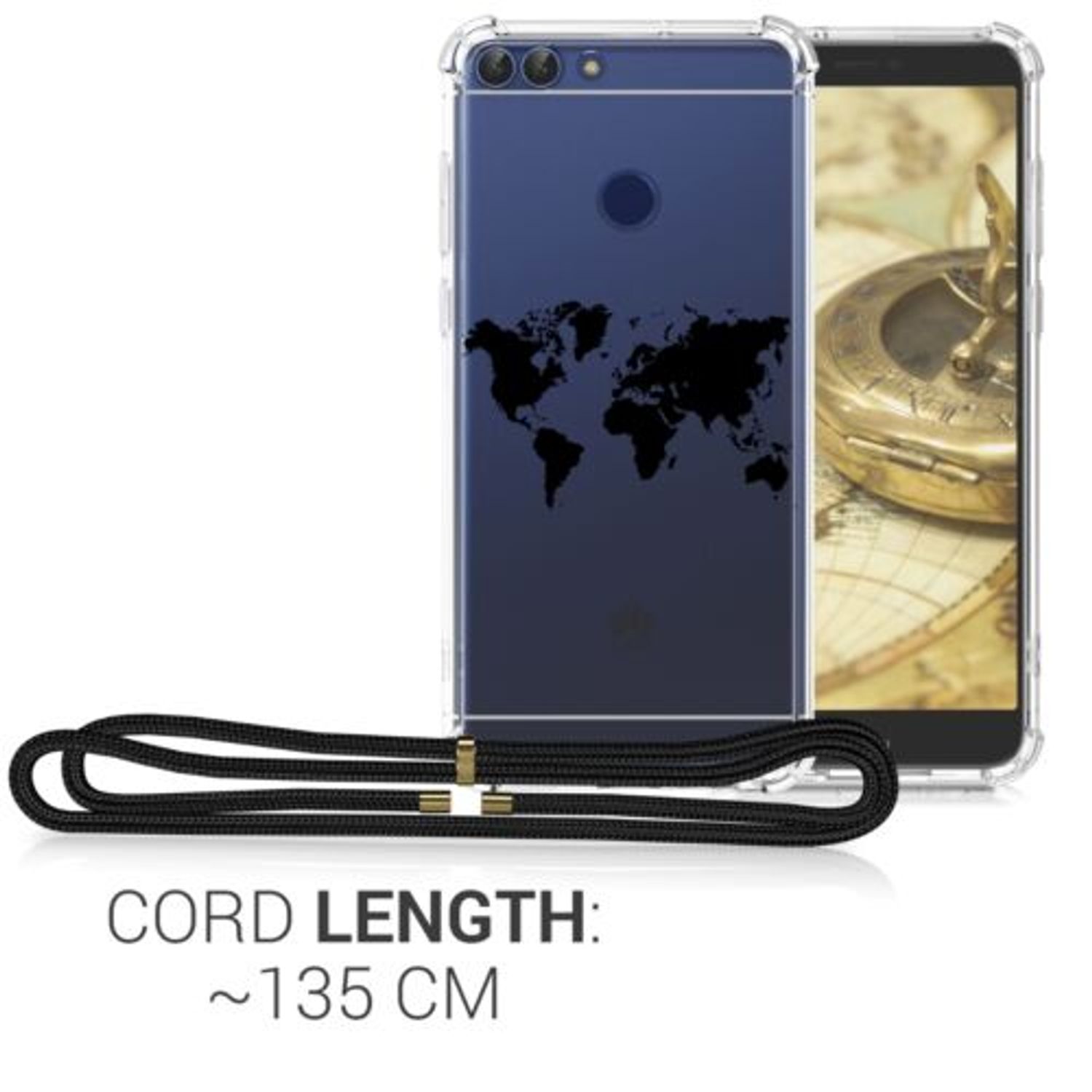 Husa pentru Huawei P Smart/Enjoy 7s, Silicon, Negru, 49645.01 fotografia produsului View 4 L