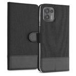 Husa pentru Motorola Edge 20 Lite, Textil, Negru, 56064.73, Kwmobile fotografia produsului View 4 S