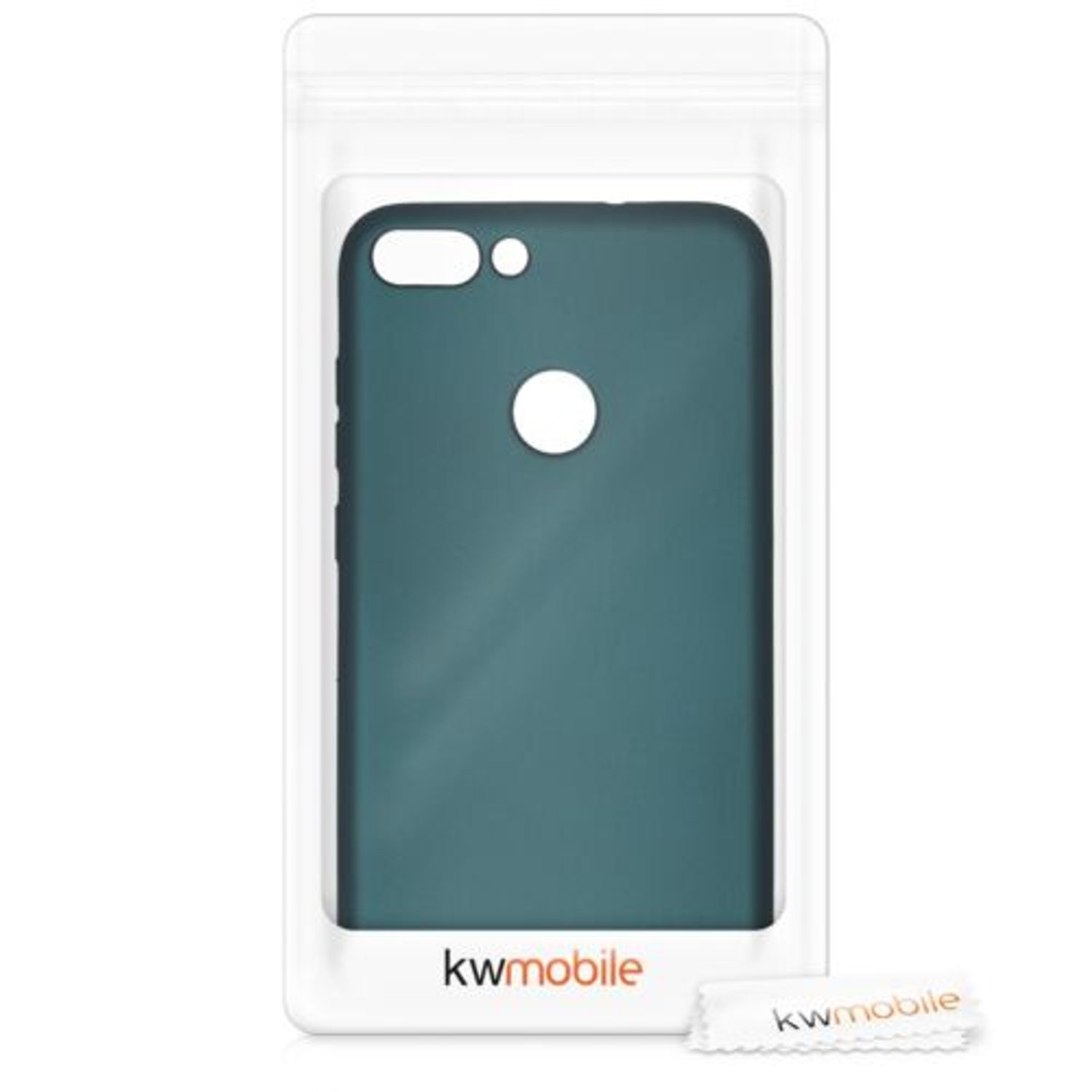 Husa pentru Huawei P Smart/Enjoy 7s, Silicon, Verde, 44431.14 fotografia produsului View 7 L