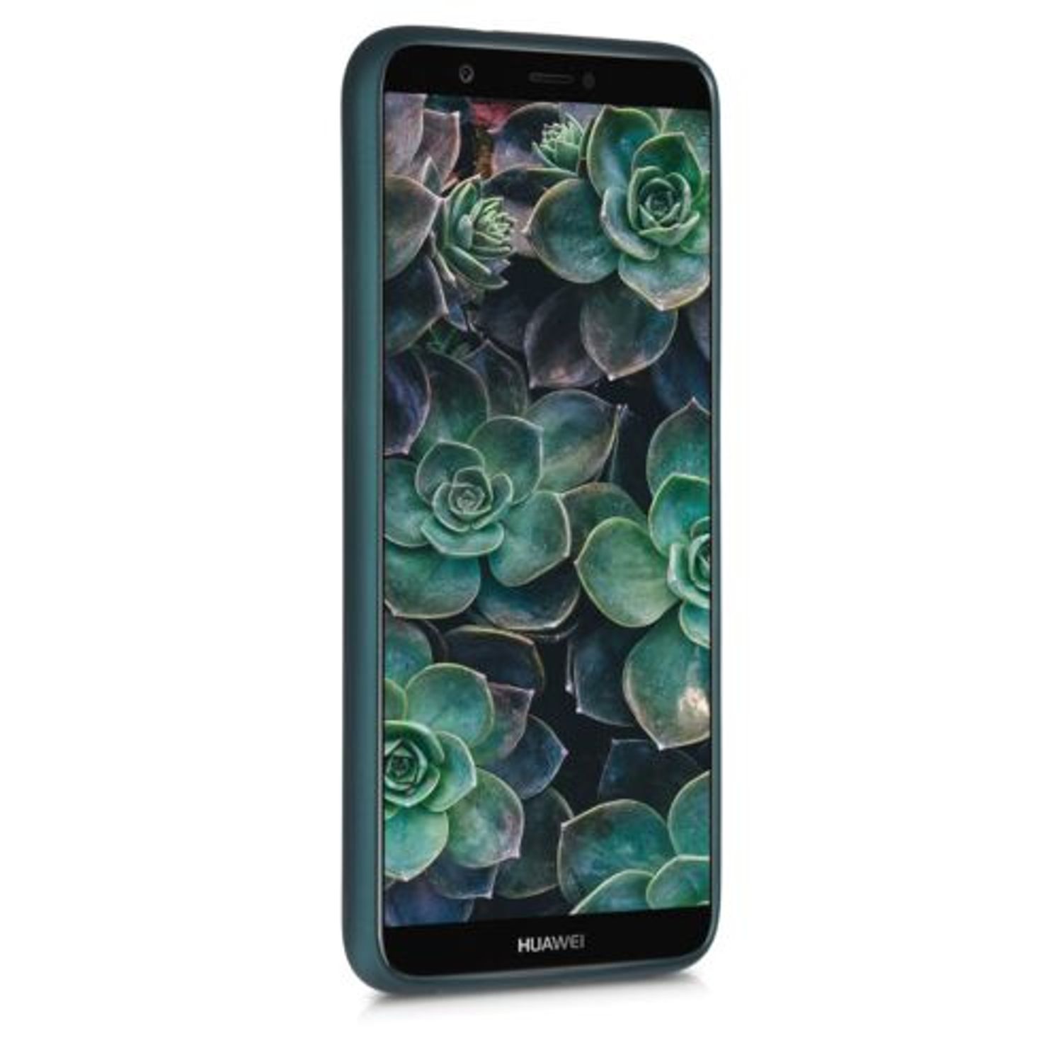 Husa pentru Huawei P Smart/Enjoy 7s, Silicon, Verde, 44431.14 fotografia produsului View 6 L