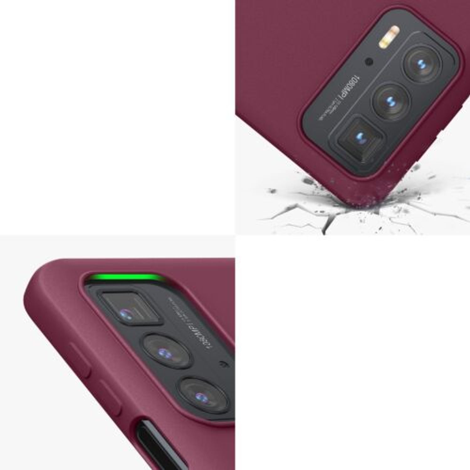 Husa pentru Motorola Edge 20 Pro, Silicon, Violet, 56063.187, Kwmobile fotografia produsului View 8 L