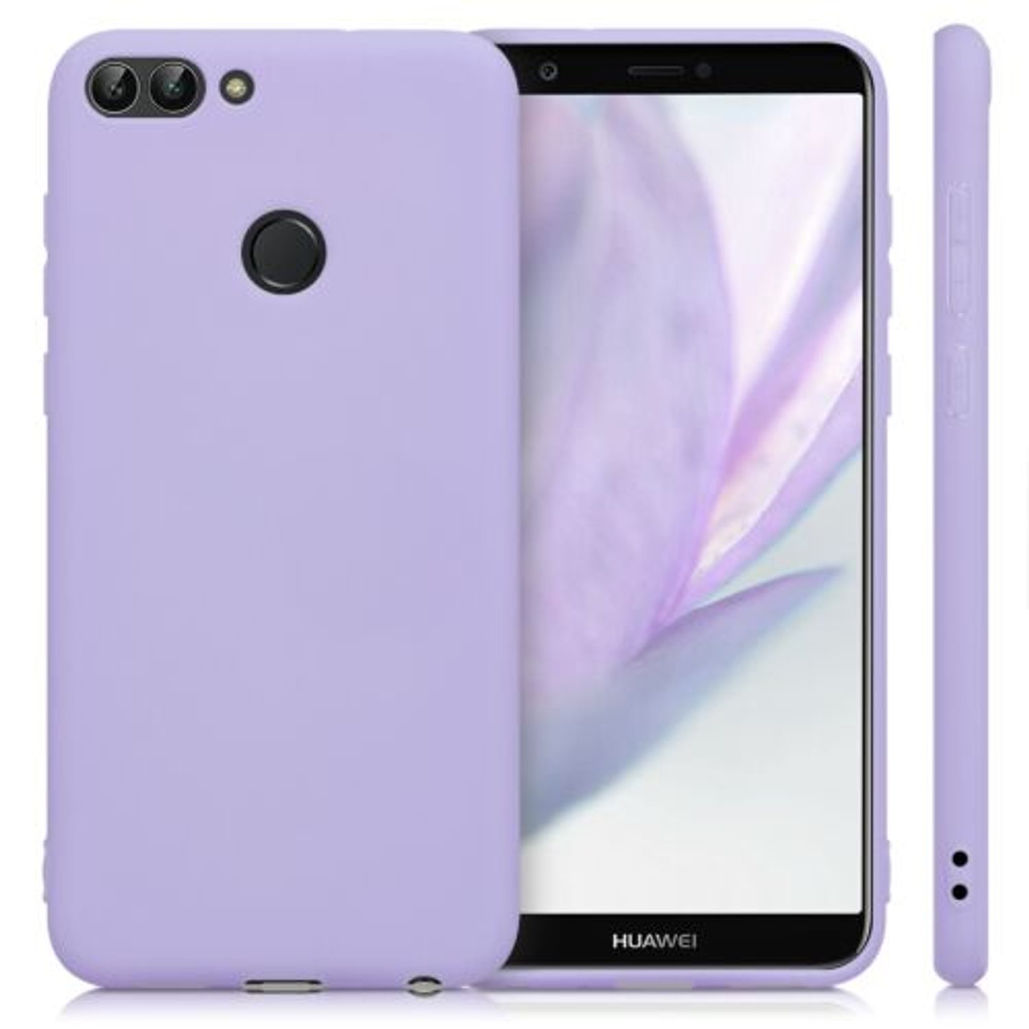 Husa pentru Huawei P Smart/Enjoy 7s, Silicon, Mov, 44124.108 fotografia produsului View 2 L