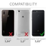 Husa pentru Huawei P Smart/Enjoy 7s, Silicon, Mov, 44124.108 fotografia produsului View 6 S