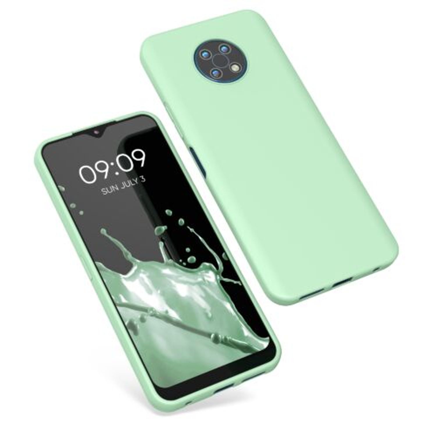 Husa pentru Nokia G50, Silicon, Verde, 56293.50, Kwmobile fotografia produsului View 2 L